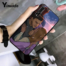 Load image into Gallery viewer, Romance Club TPU black Phone Case Shell for Huawei P20 pro lite P30 pro lite P smart 2019 P smart Z Y7 2019 Y6 2018
