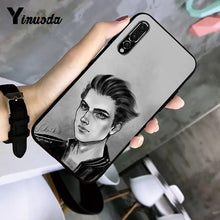 Load image into Gallery viewer, Romance Club TPU black Phone Case Shell for Huawei P20 pro lite P30 pro lite P smart 2019 P smart Z Y7 2019 Y6 2018
